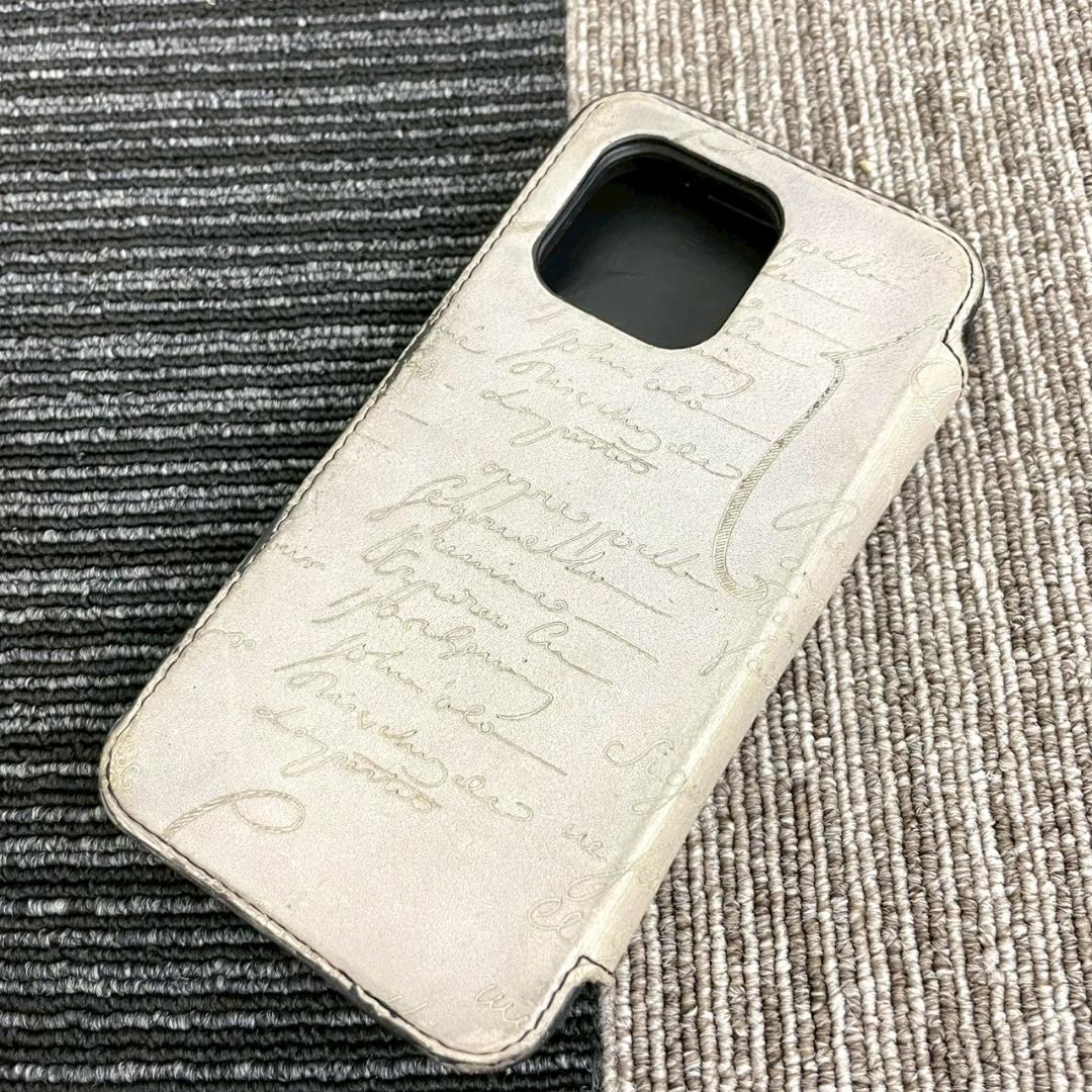 BERLUTI　ベルルッティ　iPhoneケース　手帳　カリグラフィー