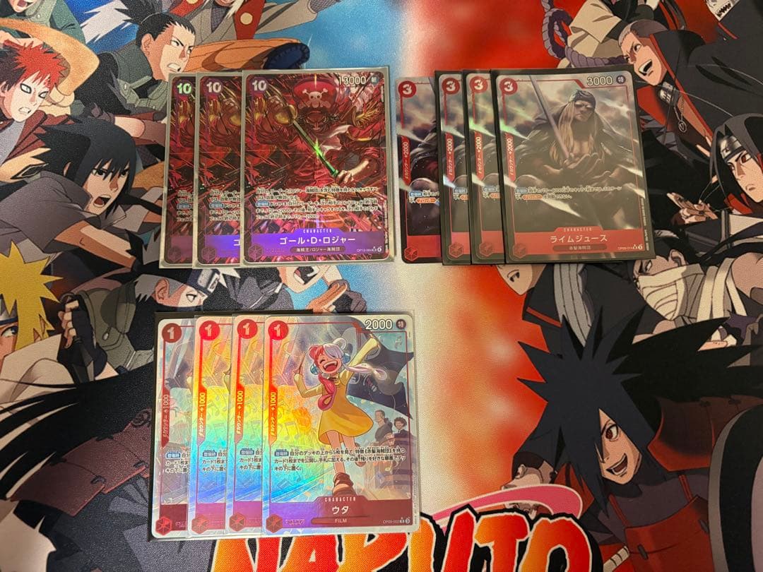 ワンピースカード 赤紫ロジャー フルパラ デッキパーツ付き