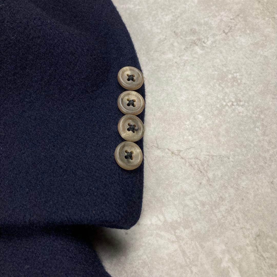 ポロバイラルフローレン　紺ブレ　ブレザー　エンブレム　ワッペン　アメリカ製　L