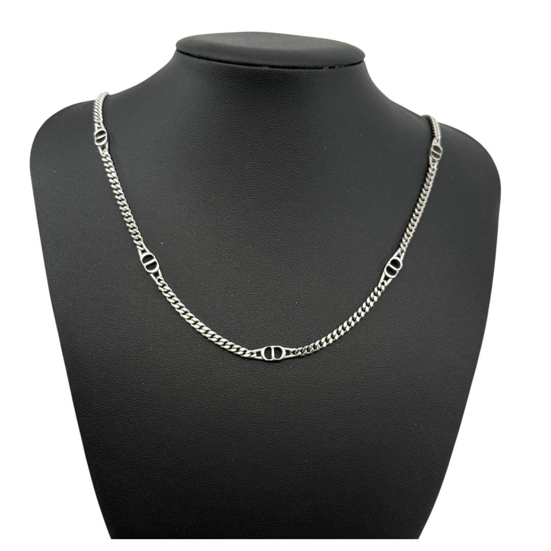 【美品】ディオール　CD アイコン　チェーンリンク　ネックレス　シルバー　925