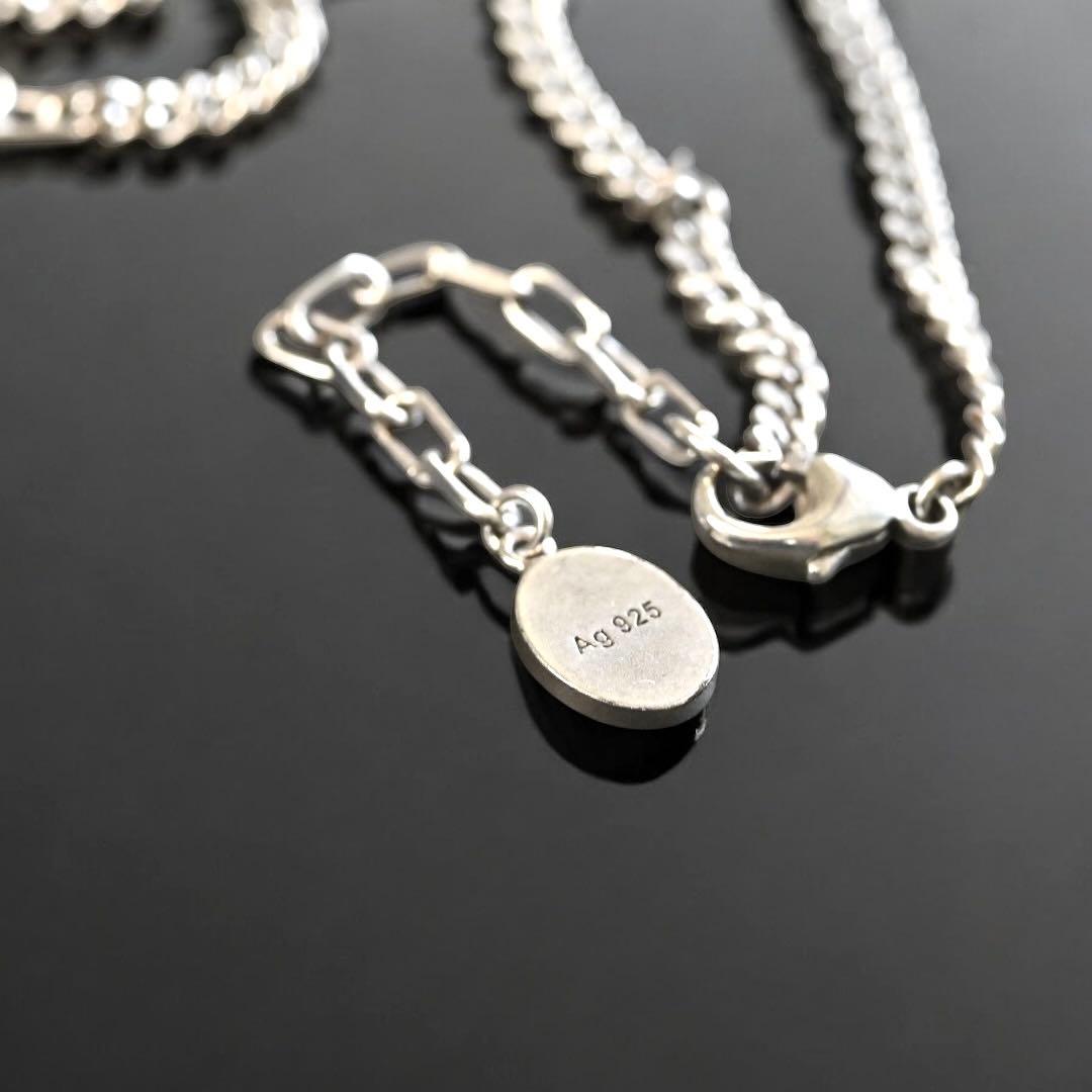 【美品】ディオール　CD アイコン　チェーンリンク　ネックレス　シルバー　925