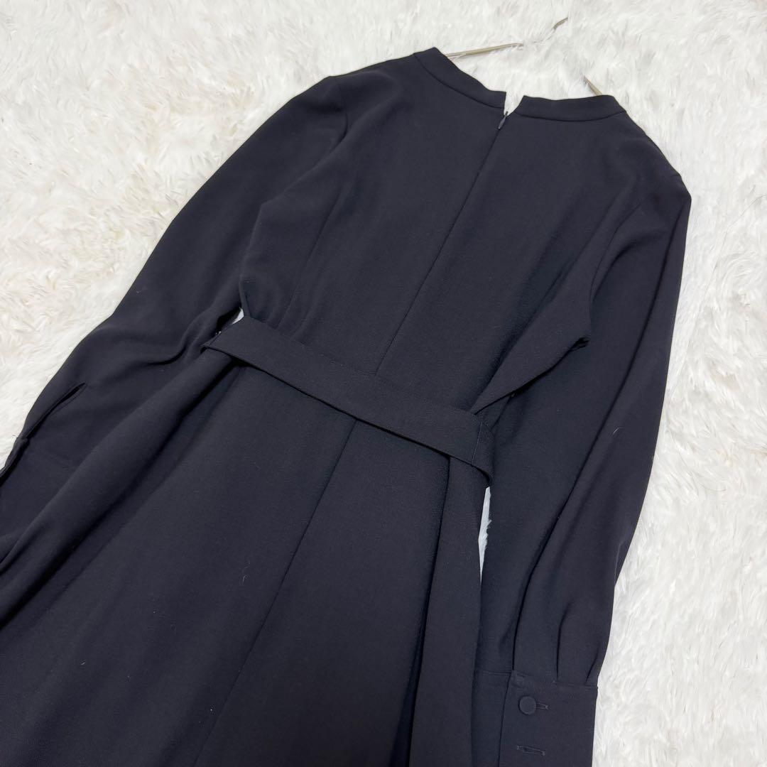 【美品】アルアバイル　キョウネンポリエステルスラッシュネックワンピース　1