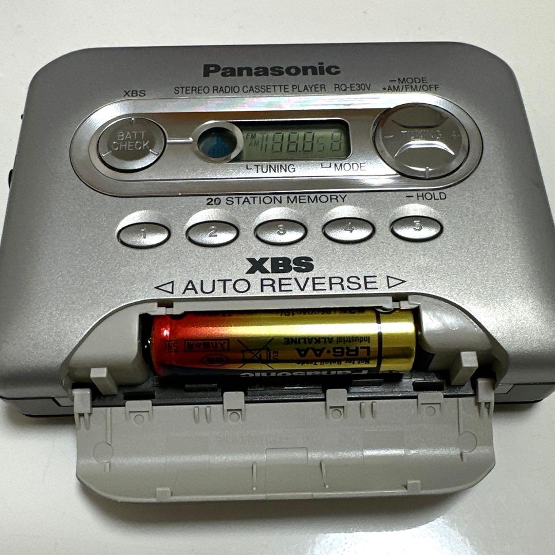 【美品DE修復品】Panasonic ラジカセ プレーヤー RQ-E30V-S