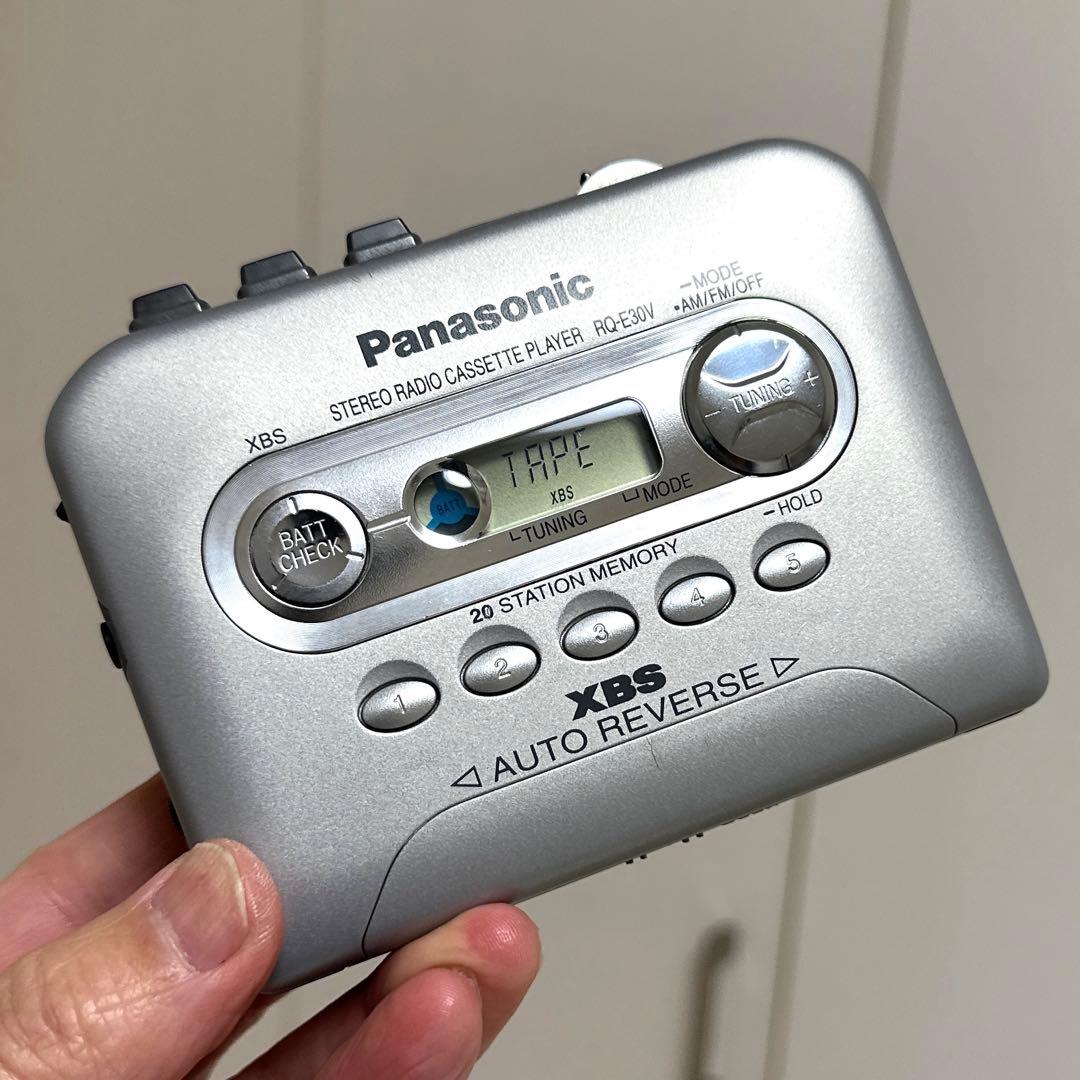 【美品DE修復品】Panasonic ラジカセ プレーヤー RQ-E30V-S
