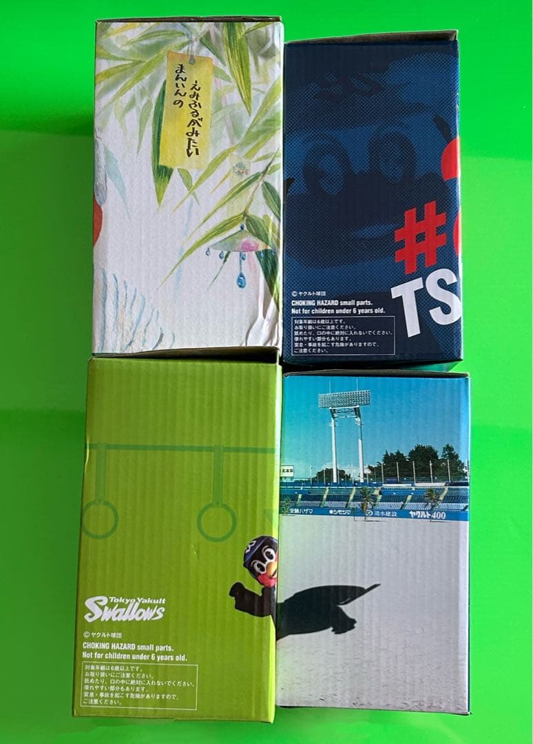 つば九郎　フィギュア　ボブルヘッド　新品　4体セット　ヤクルトスワローズ