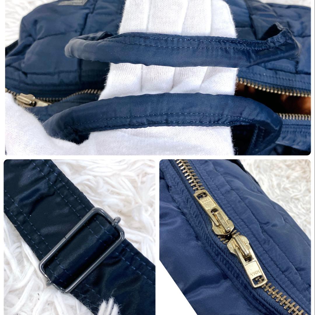 怜美 佐野  ポーター ボストンバッグ ドラム 2way ネイビー大きい