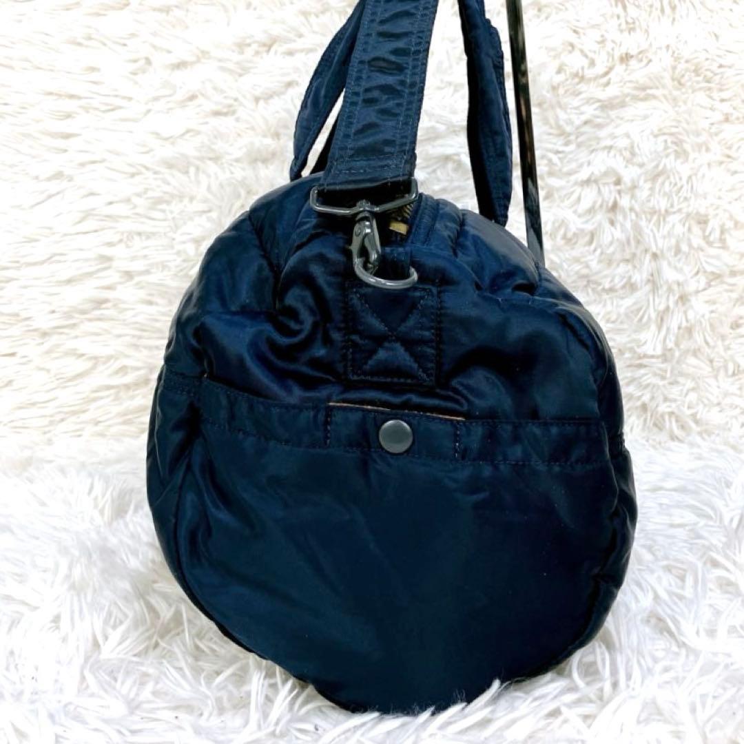 怜美 佐野  ポーター ボストンバッグ ドラム 2way ネイビー大きい