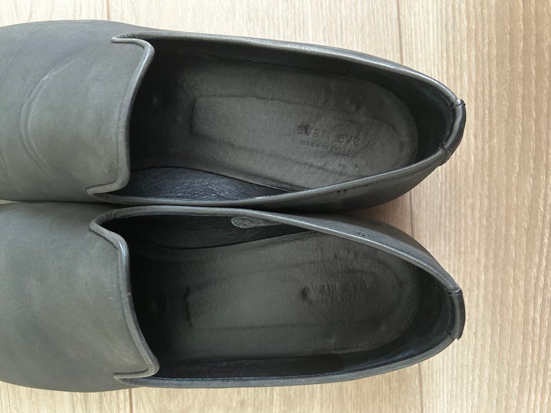 evam eva レザースリッポンシューズ 38 スミ