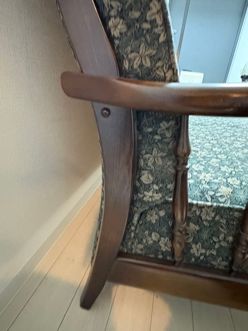 【美品】karimoku 2人掛けソファ 花柄 カリモク コロニアル