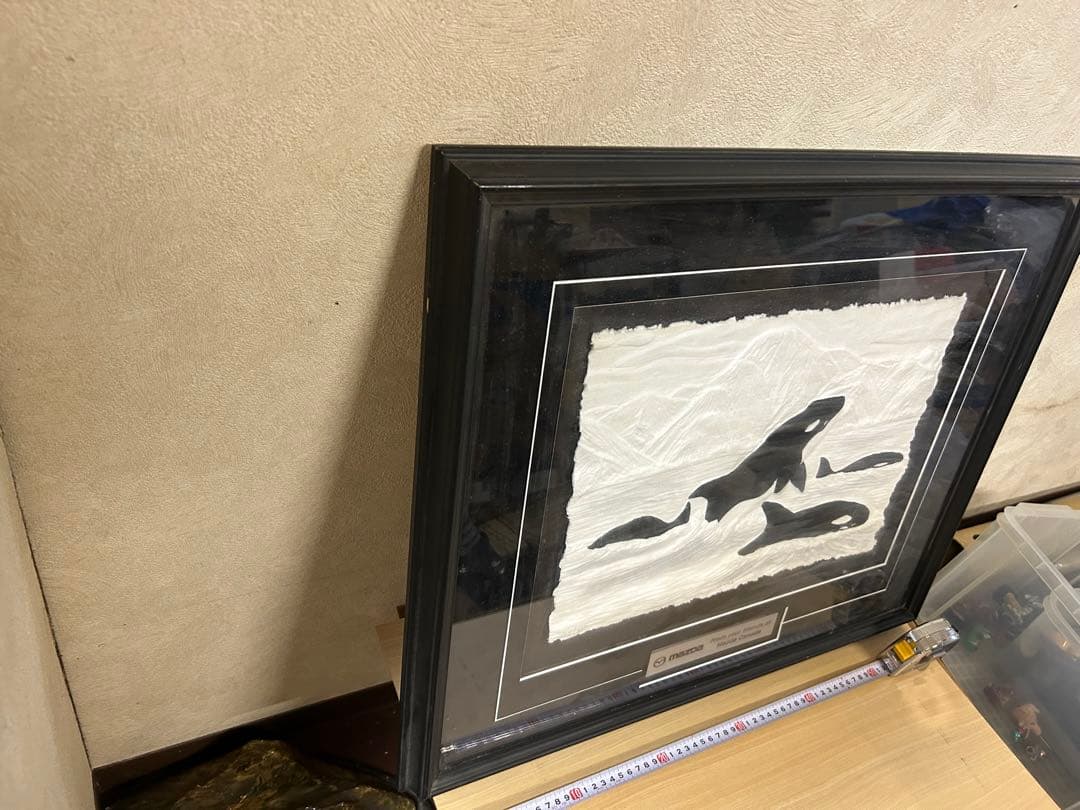 オルカ彫刻額縁　カナダMAZDAマツダ