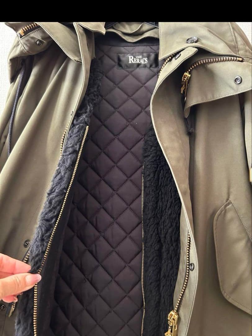 THE RERACSリラクス　ショートモッズコート　ライナー付き