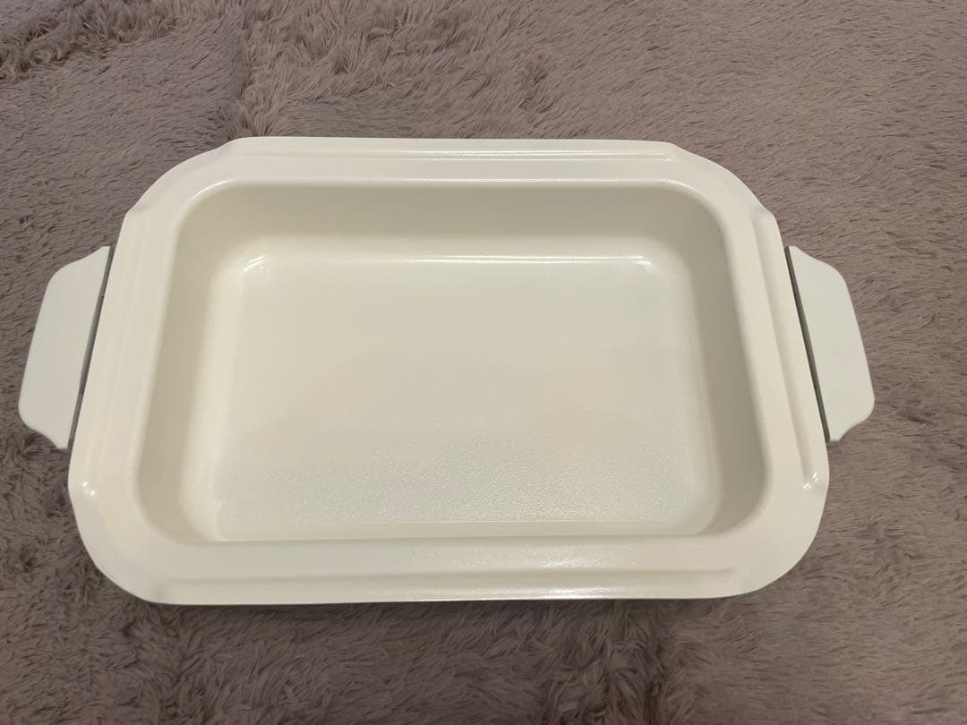 【新品】BRUNO コンパクトホットプレート　オレンジ（蓋に柄入）専用深型鍋付き