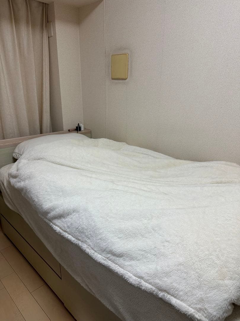 ニトリ　NITORI シングルベッドフレーム 収納付き