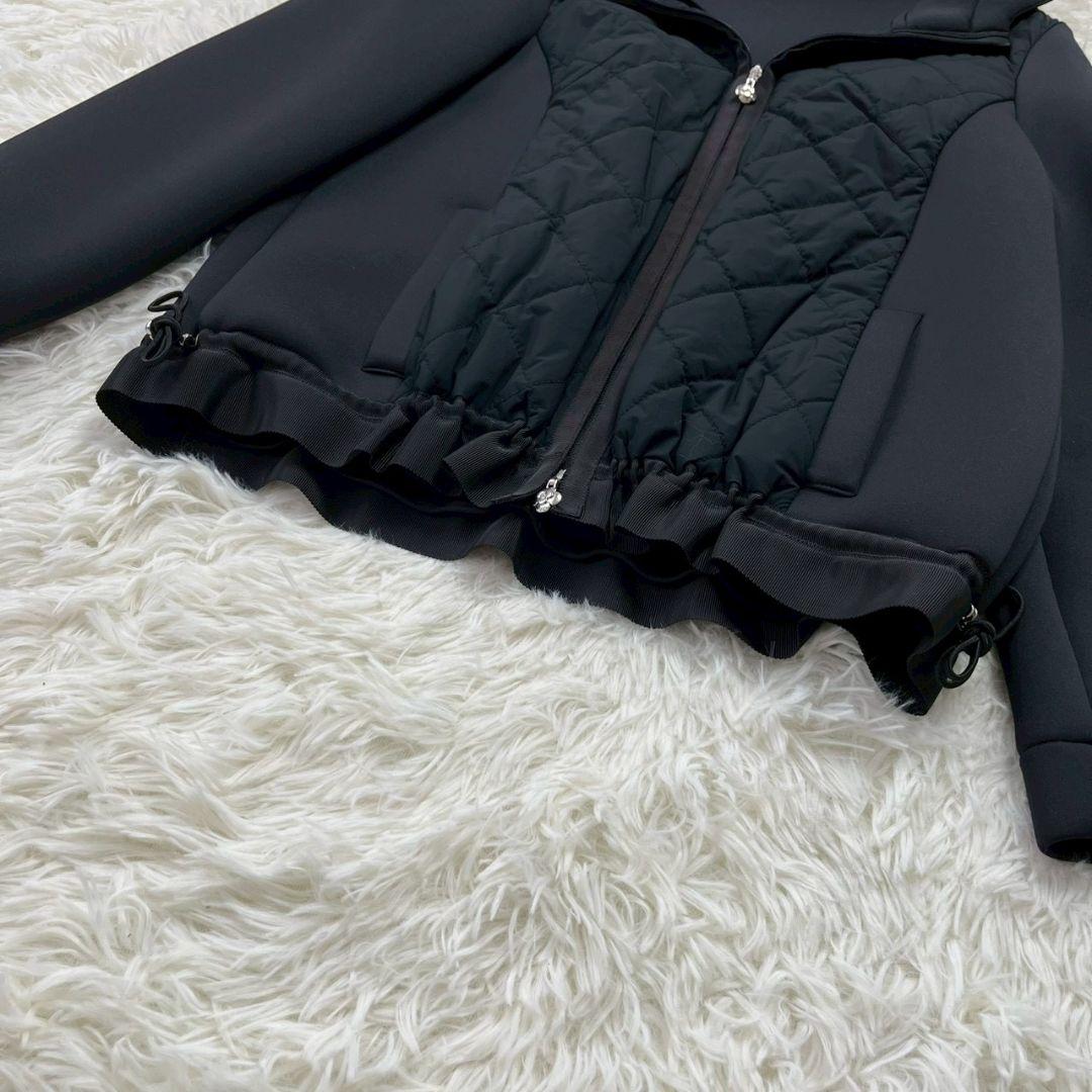 ★未使用級★エムズグレイシー ボンディング フーデット パーカー キルティング