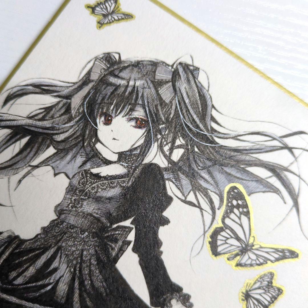 な*ん様 オリジナル 手描きアナログイラスト 色紙 3