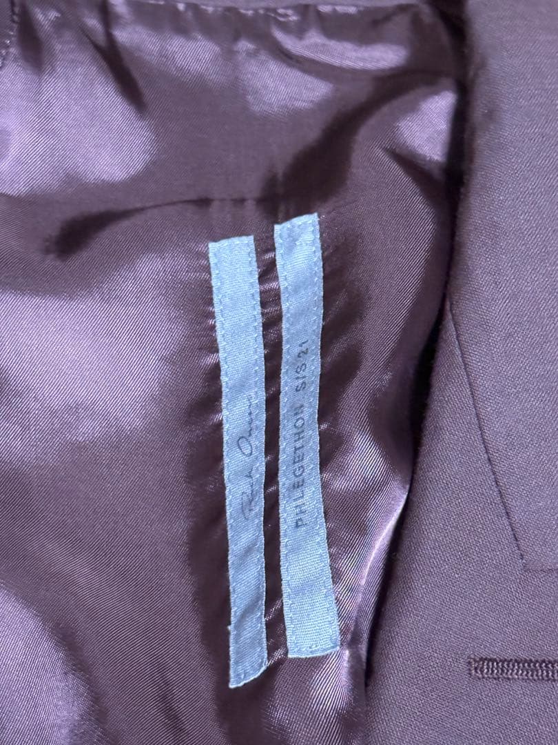 Rick Owensシングルブレストブレザーブラウン RU21S6733-WG