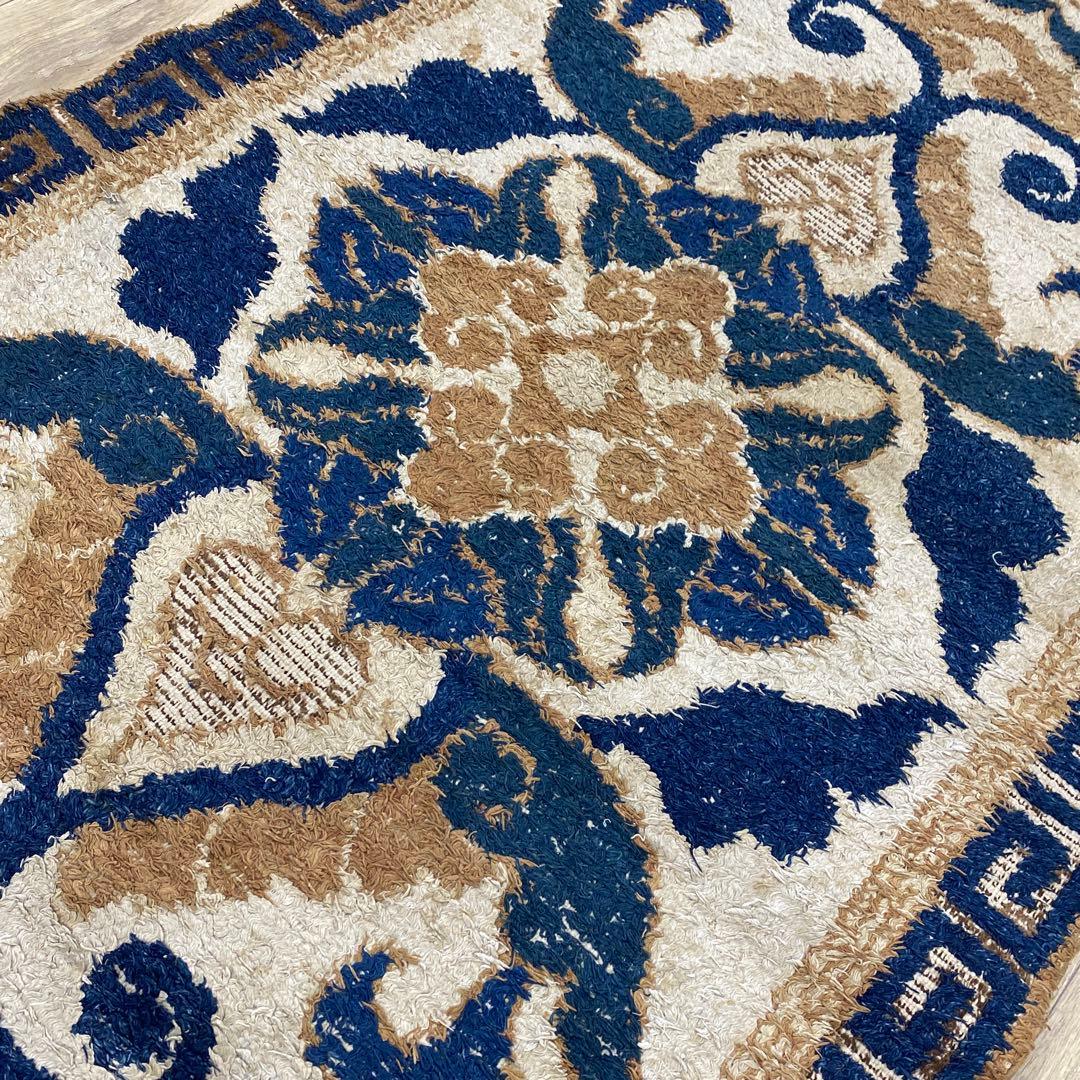 鍋島段通A 約173×93㎝　東さ7-1219③