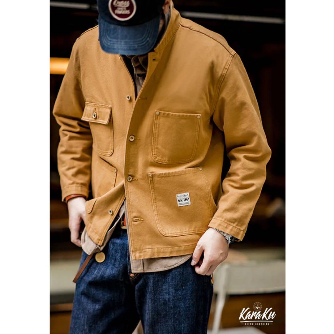 【新品タグ付】karaku 襟コーデュロイ カバーオール チョアコート