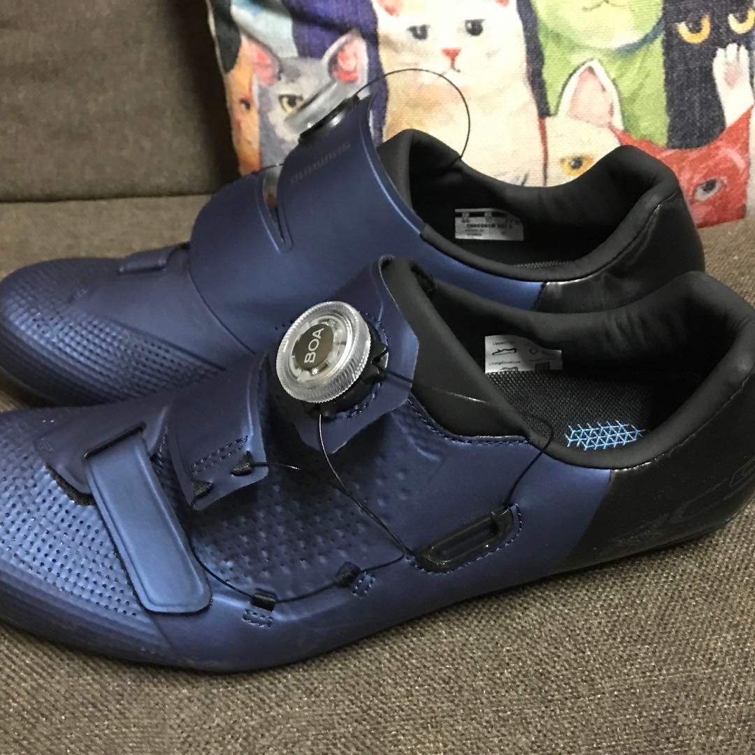 新品 SHIMANO RC502 SPD-SL シューズ ブルーブラック