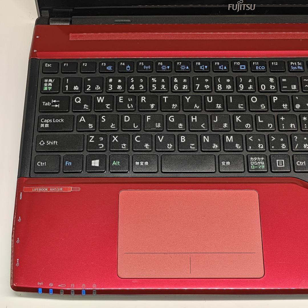 【富士通】AH53 爆速i7 SSD512GB 16GB レッド ノートPC