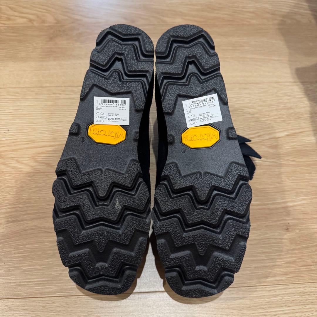 クラークス／ワラビーブーツ ゴアテックス/ブラッ ク/替え紐付き/UK6