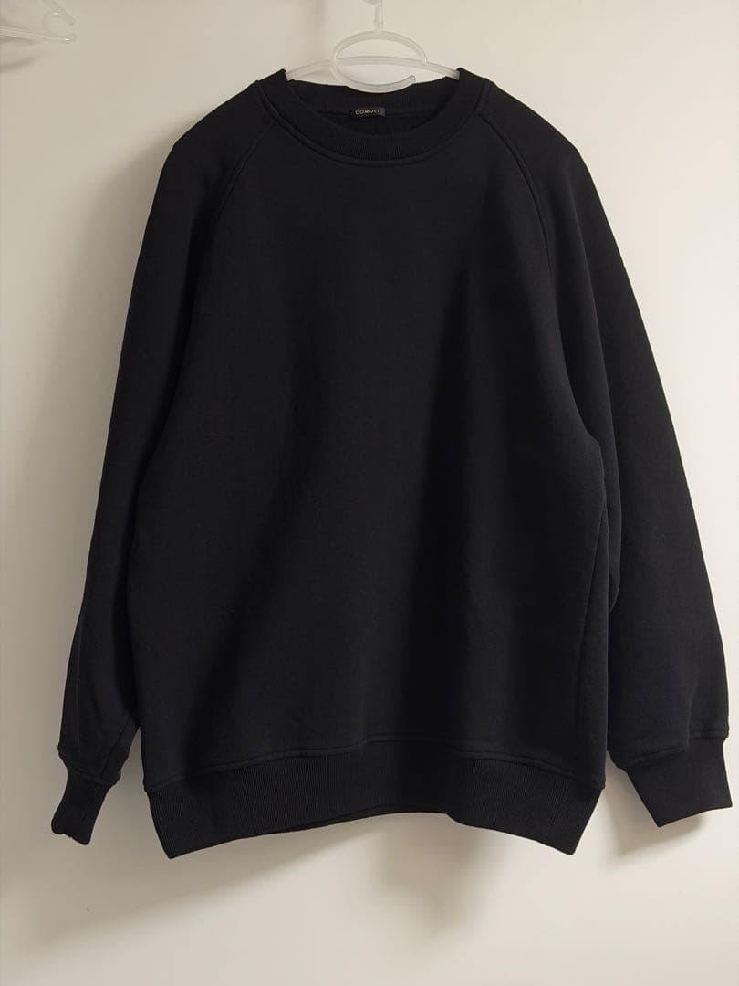 COMOLI 25AW コットン裏毛クルーネック サイズ3