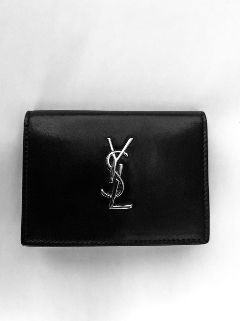 【定価6万円】ユニセックス 本革 サンローラン 高級 カードケース 名刺入れ