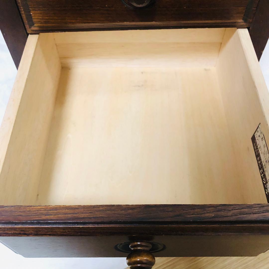 北海道高級民芸家具 古箪電話台　昭和レトロ