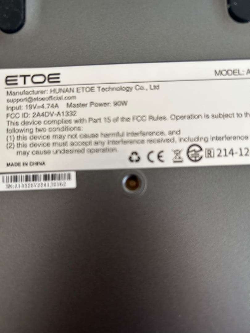 ETOE プロジェクター　ブラック