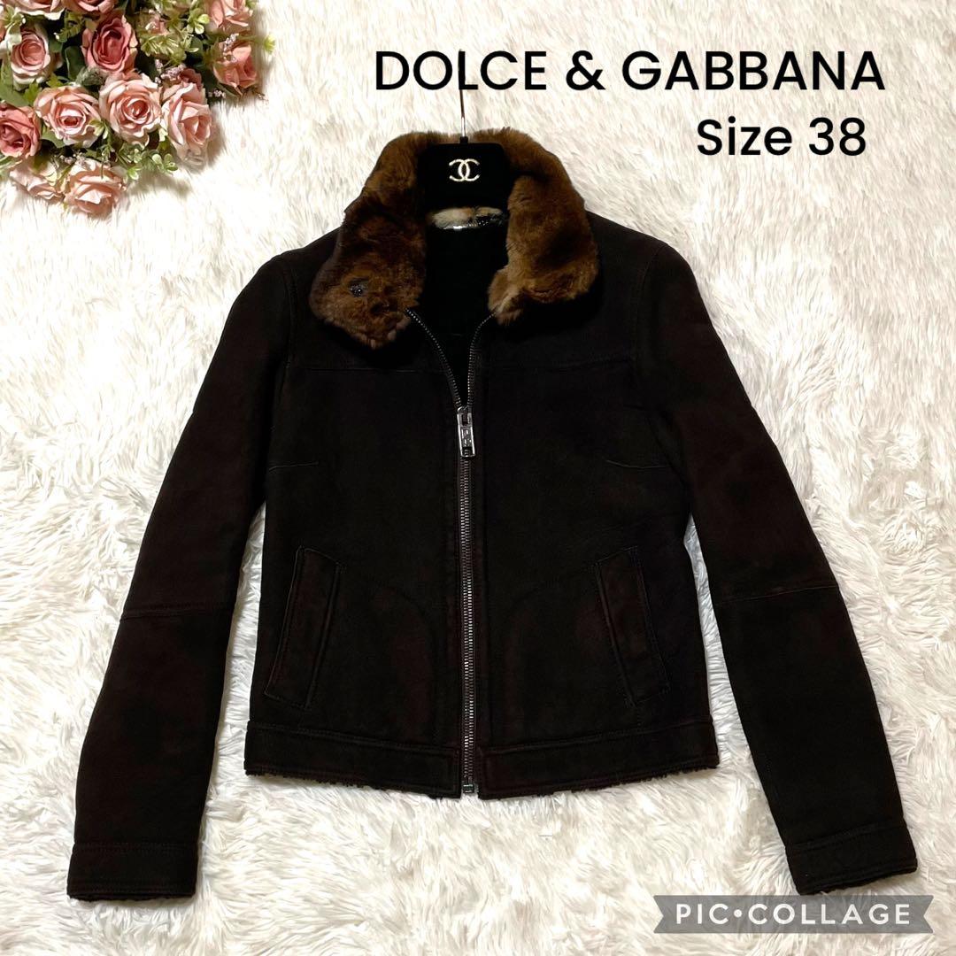 a*i様 《最高峰の絶品》Dolce & Gabbana ファー付きムートンジャ