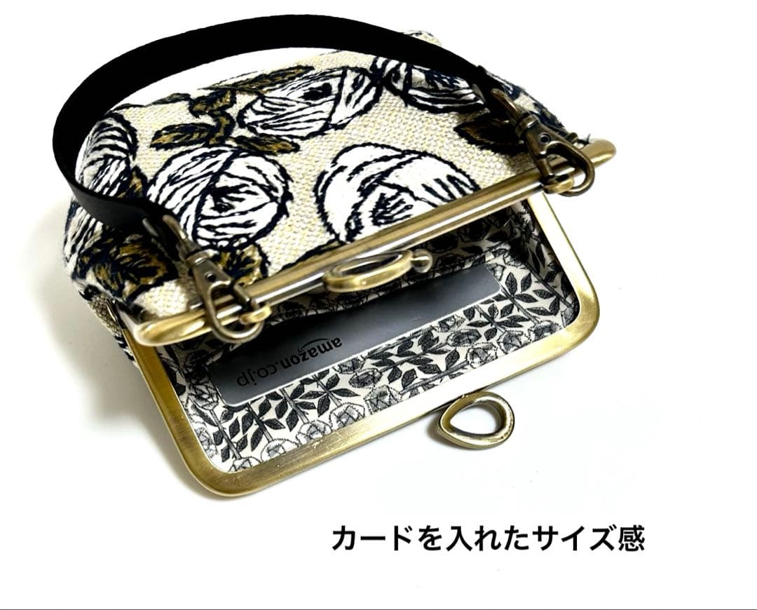 【専用2点】ミナペルホネンrosy ロージー がま口ミニバッグ風♪リボン口金 他