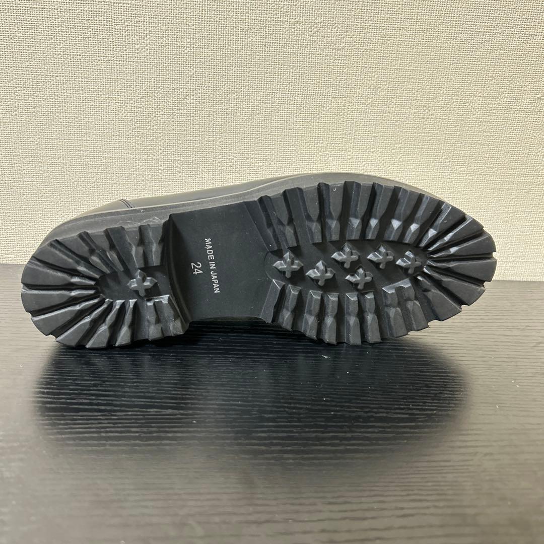 ADELO アデロ 6cm シークレットシューズ ローファー 黒 ブラック