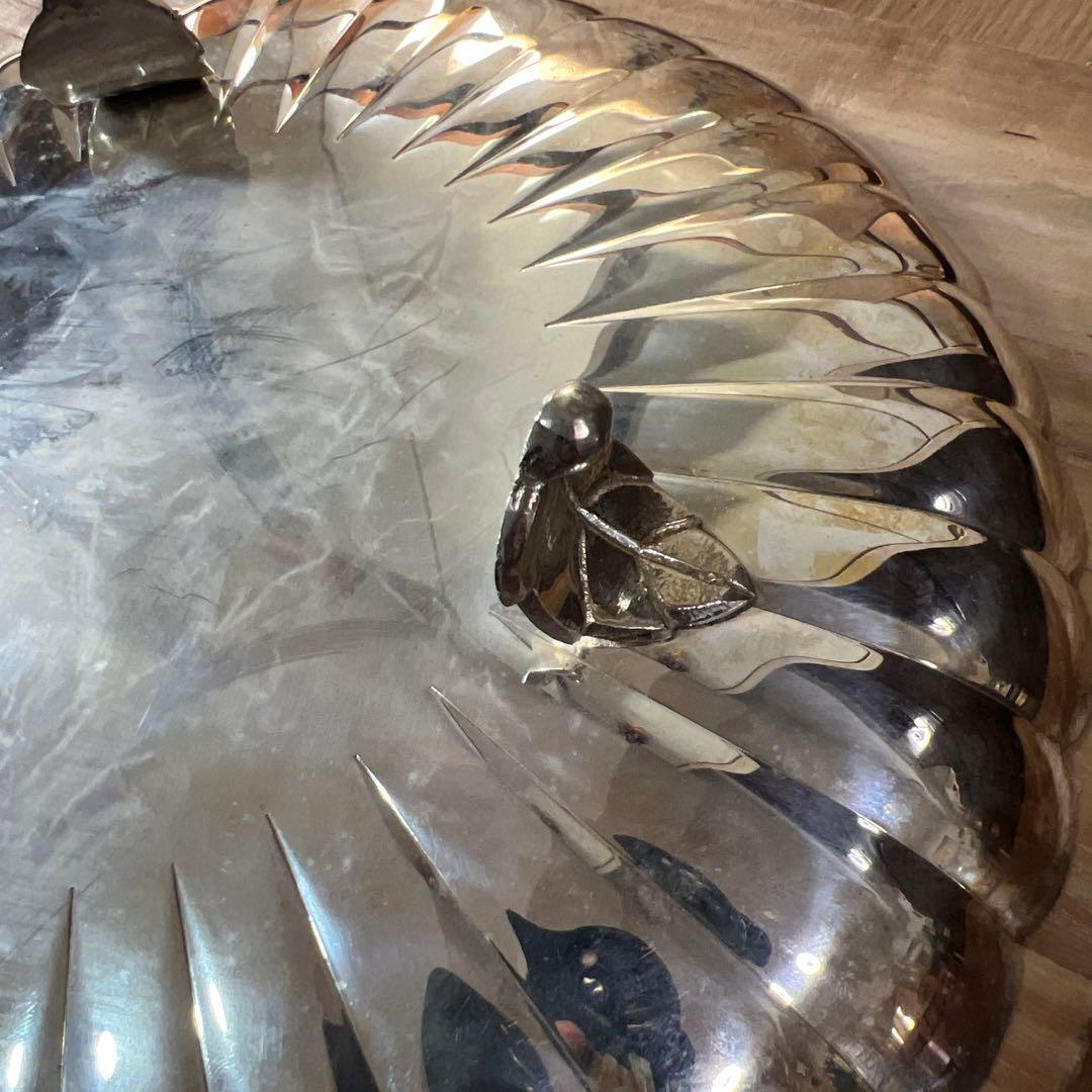 中村喜久雄 作 銀製皿 659g完全未使用品