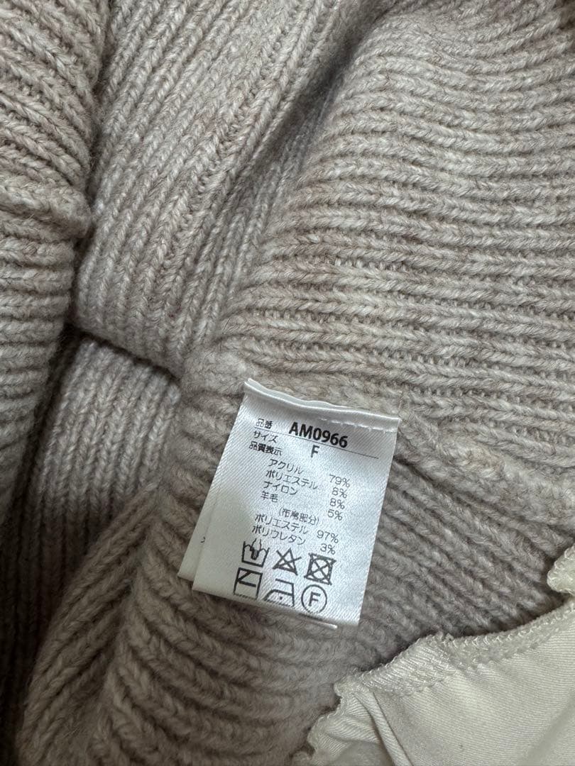 andmary Demi layered mini dress ベージュ