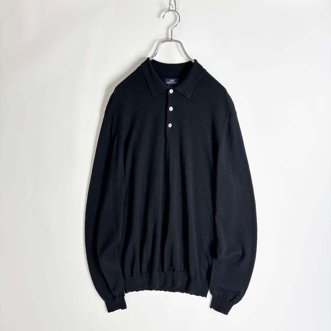 BROOKS BROTHERS ハイゲージ ニットポロ セーター メリノウール