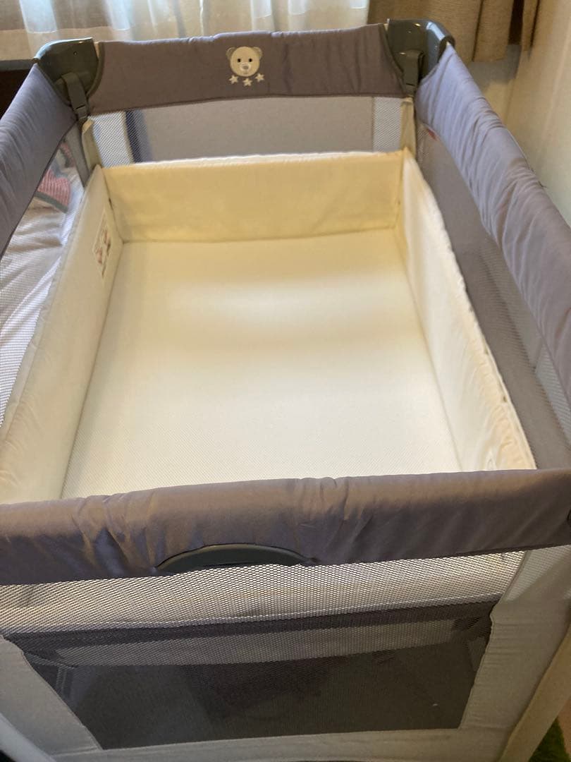 Aprica アップリカ　ココネルエアーAB グレーベア　ベビーベッド