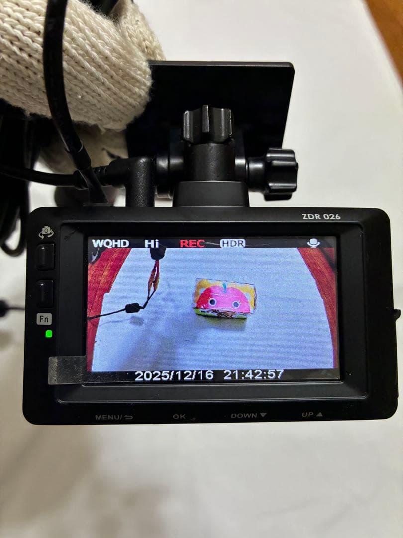 コムテック ZDR 026ドライブレコーダー前後カメラ　(129)