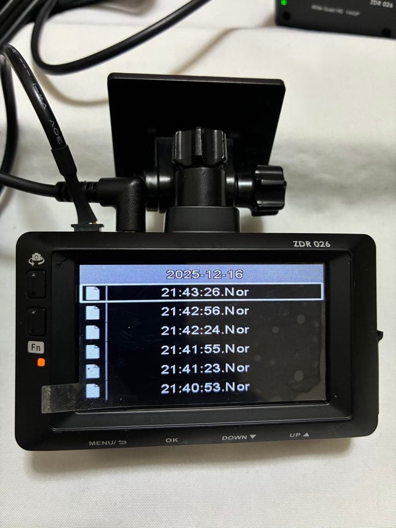 コムテック ZDR 026ドライブレコーダー前後カメラ　(129)