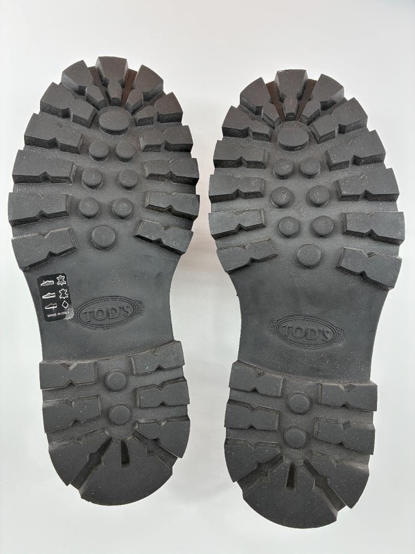 トッズ 厚底 レザー ローファー 黒 35.5 約22.5cm イタリア製鑑定済