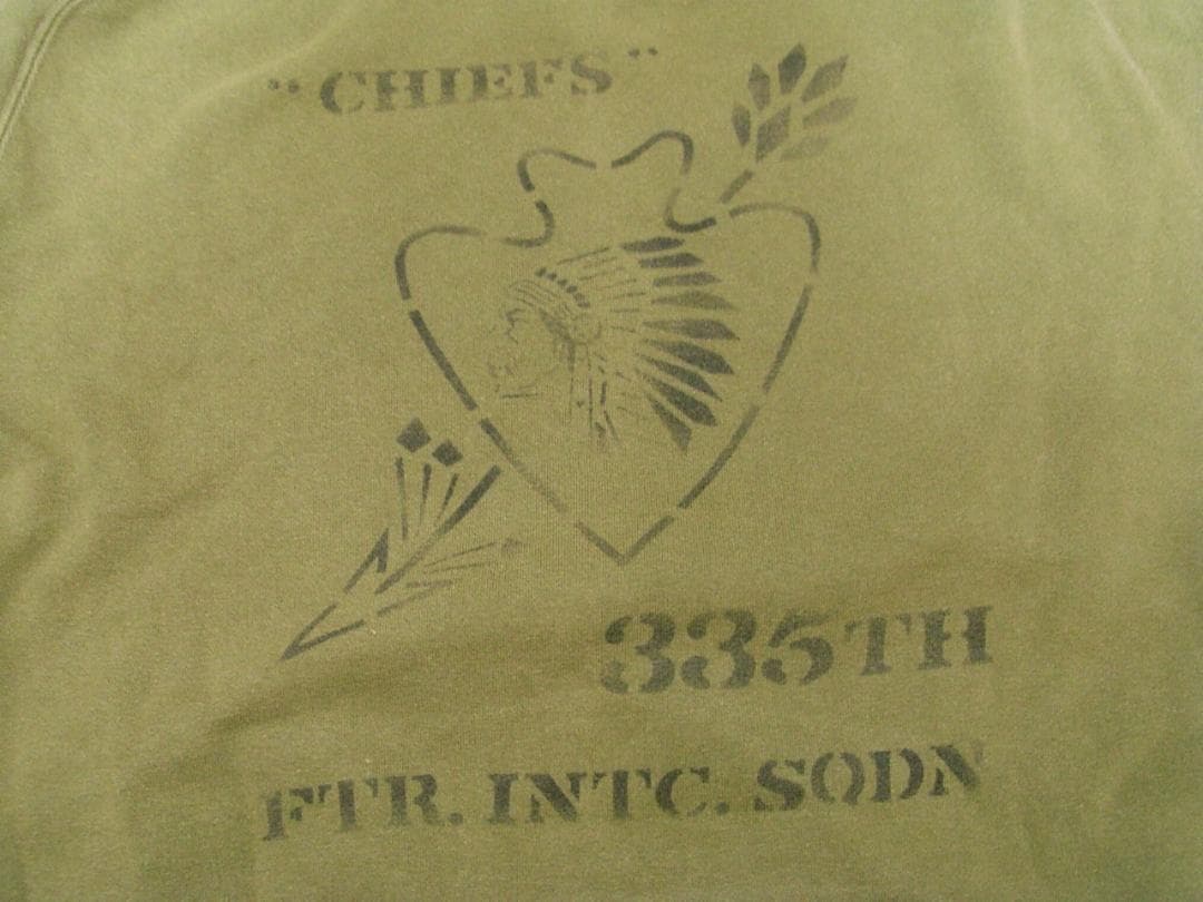 希少 バズリクソンズ　CHIEFS 335TH ミリタリースウェット xl