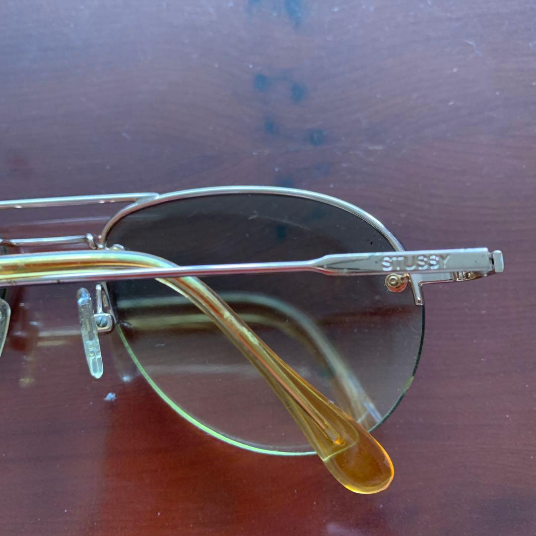 STU S SY ゴールド メタルフレーム オーバルサングラス