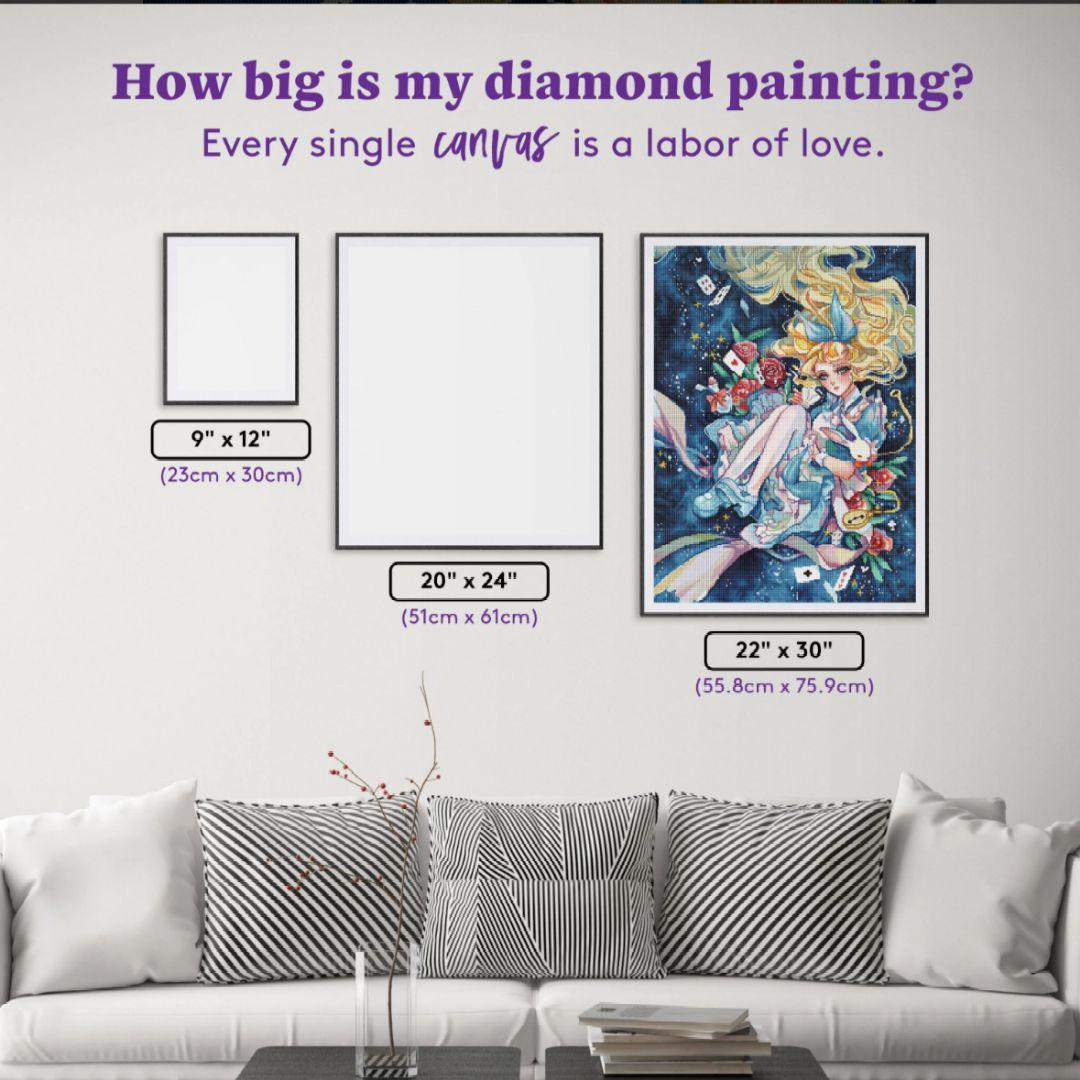 ダイヤモンドアートクラブ Down the Rabbit Hole ウサギ