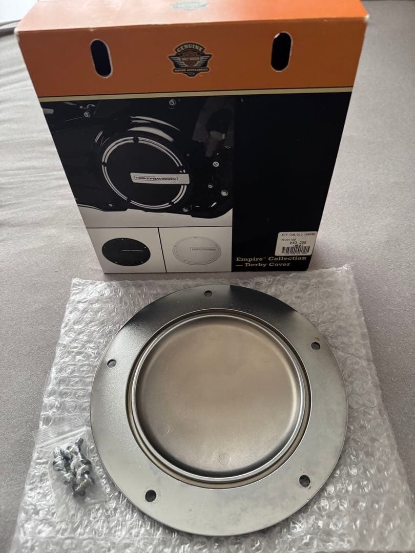 【りんりん】エンパイア ダービーカバー クローム(ハーレー純正)