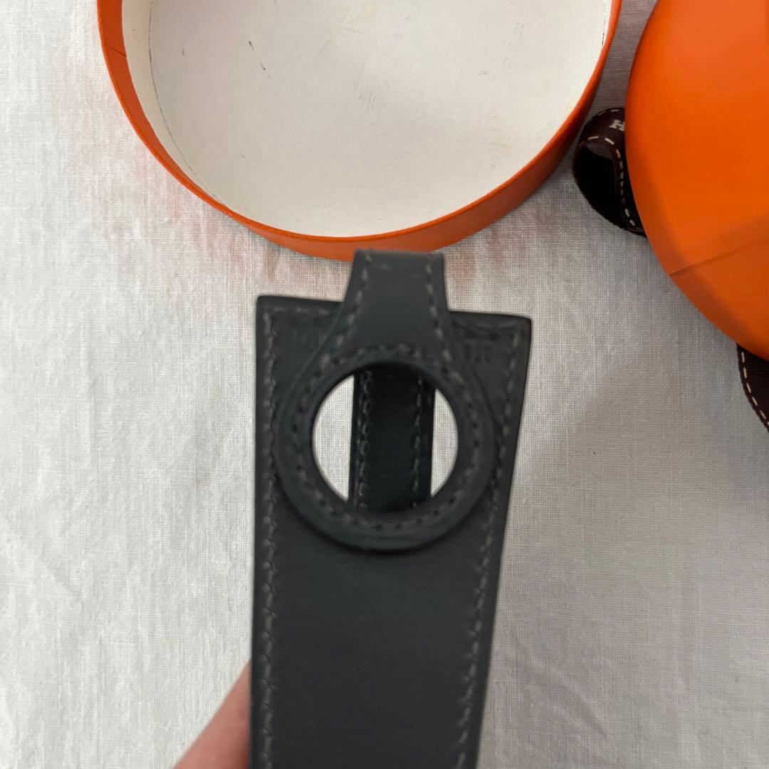 美品 HERMES レザーブレスレット バングル セリエ　D刻印