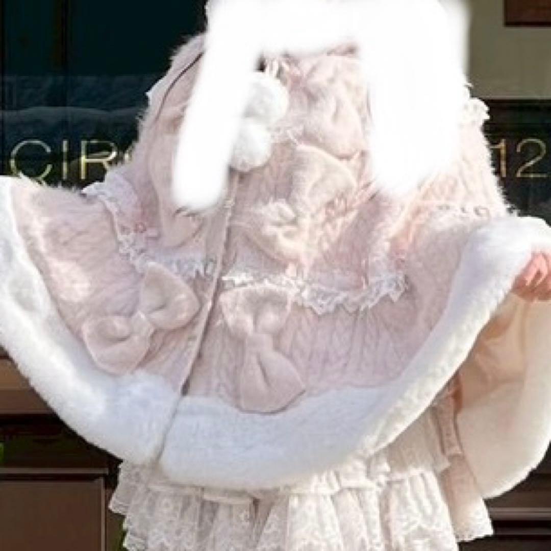 LIZLISA リズリサ　ミルフィーユレースポンチョ　ピンク