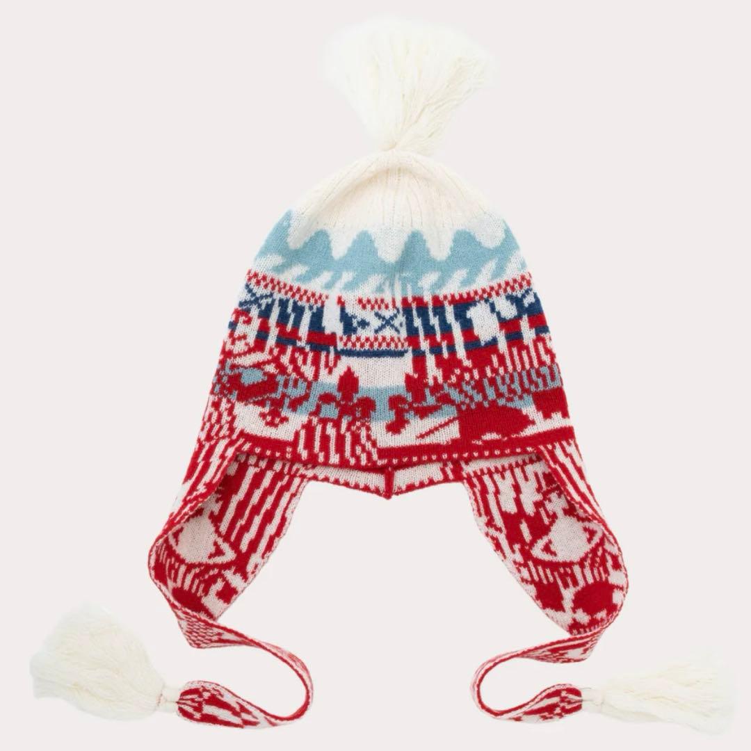 Vivienne Westwood ニット帽 赤 白
