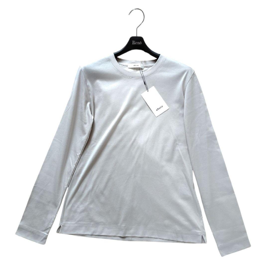 【ebure】25SS新品　ソフトスムースロングスリーブカットソー　38