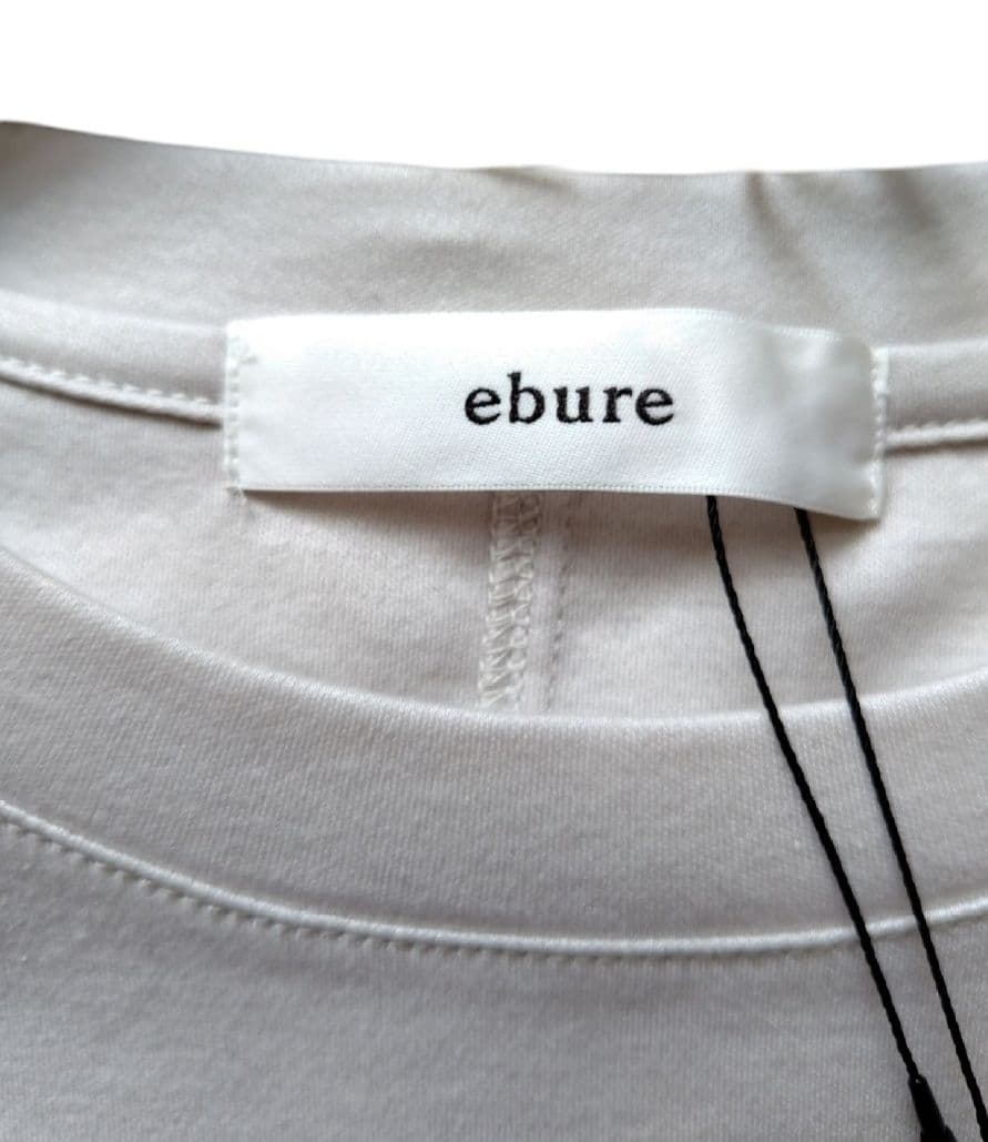 【ebure】25SS新品　ソフトスムースロングスリーブカットソー　38