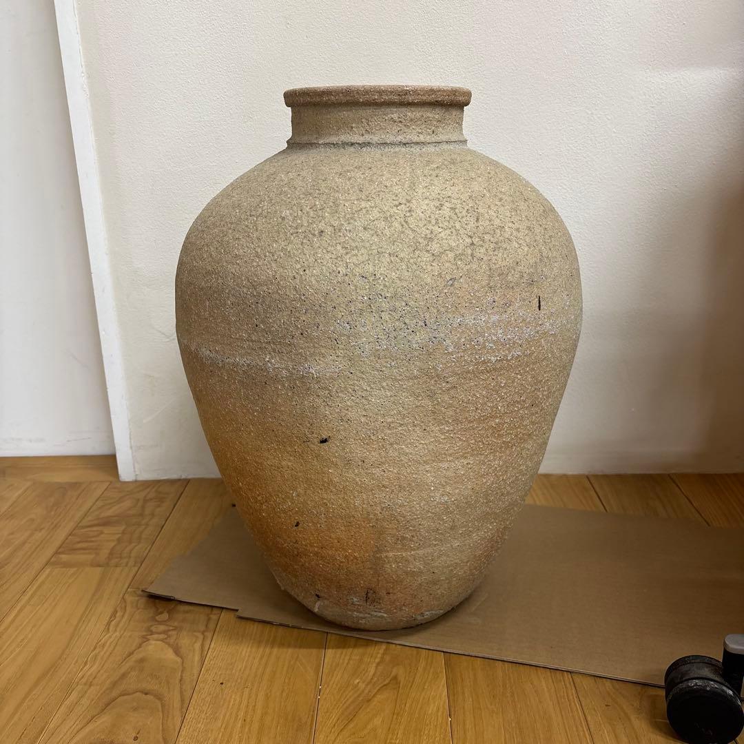 信楽焼 壺 高さ58 cm／和風 陶器 花器