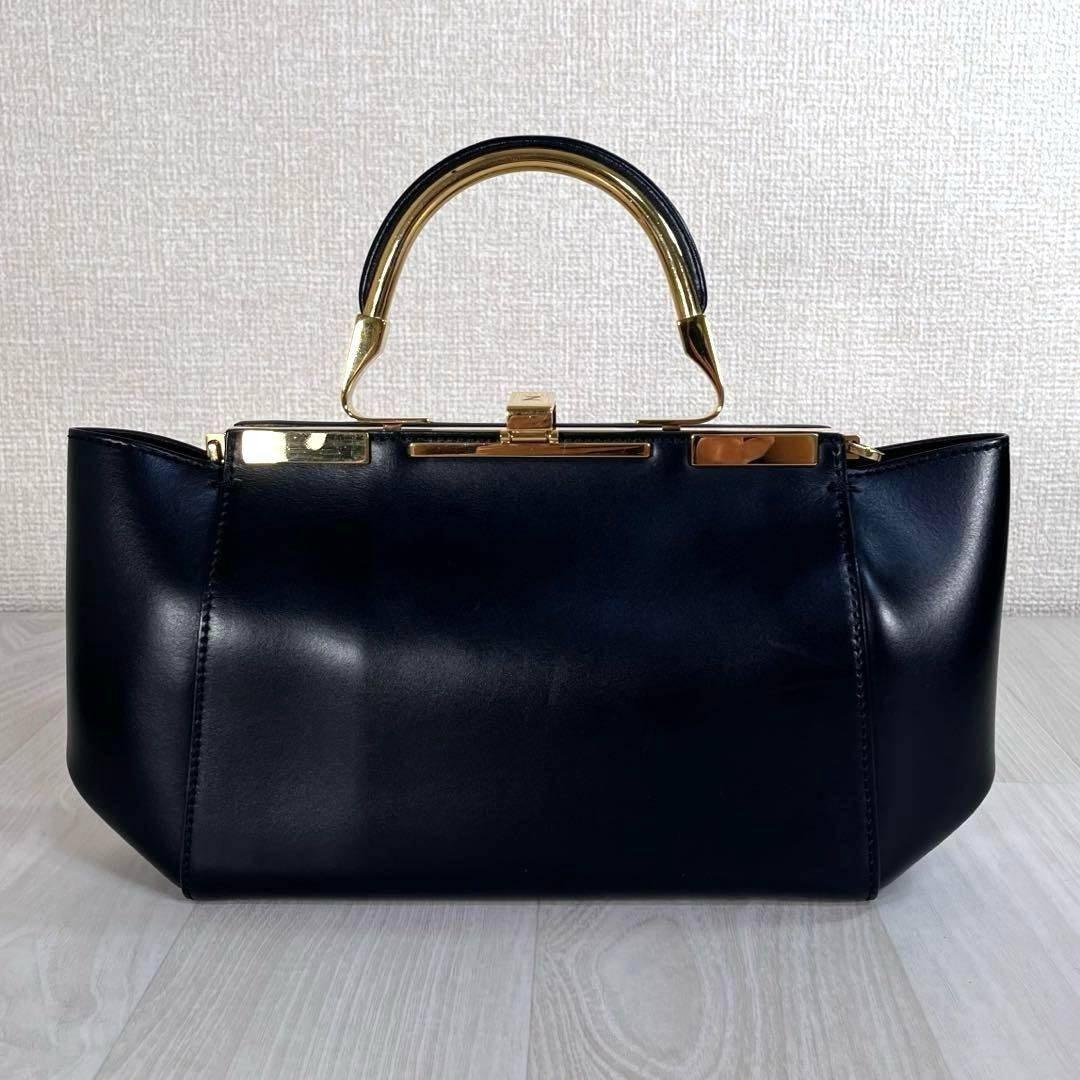 【美品】ザンケッティ　アムレット20　3WAYバッグ　チェーンショルダー　黒